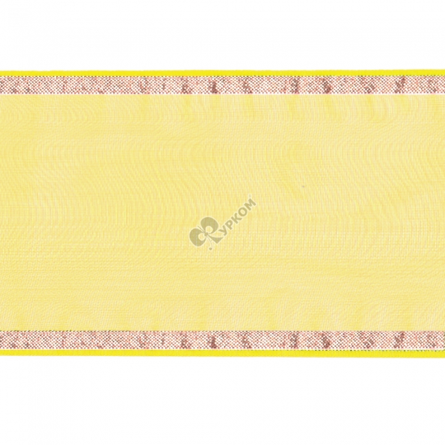 Лента капроновая 70мм с метанитом желтая арт.с2978 25м
