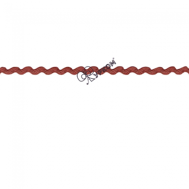Тесьма "Вьюнчик" цветная (рулон - 20 метров) коричневый