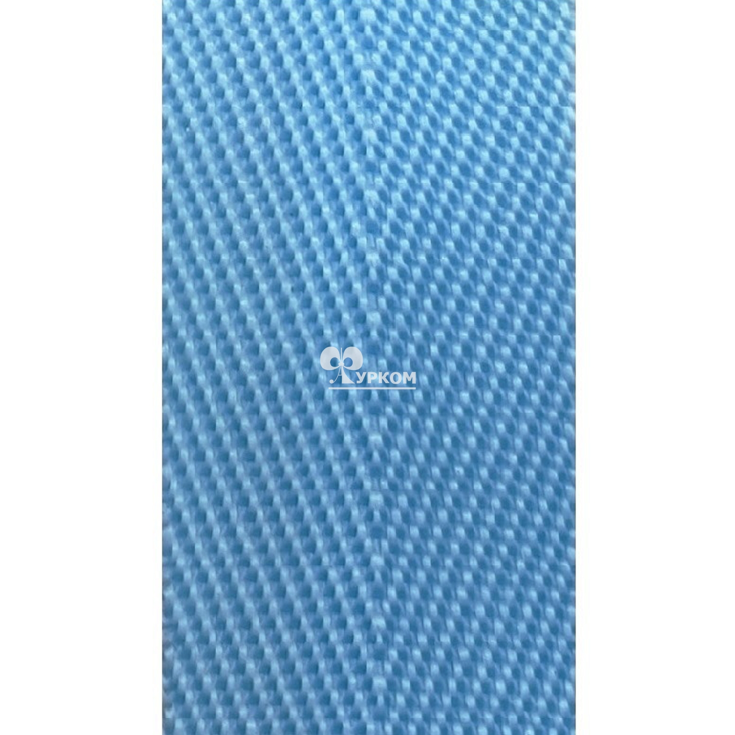 Стропа текстильная (лента ременная) ёлочка - 22 мм - №29 голубой - 91,44 м