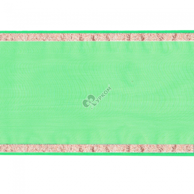 Лента капроновая 70мм с метанитом зеленая арт.с2978 25м