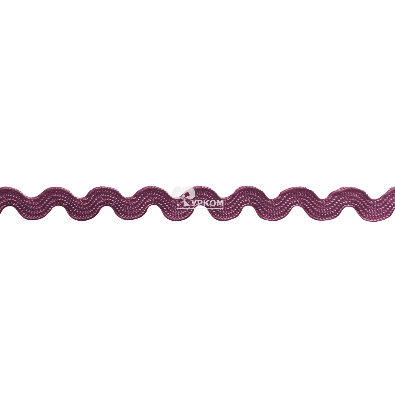 Тесьма "Вьюнчик" цветная (рулон - 20 метров) бордо