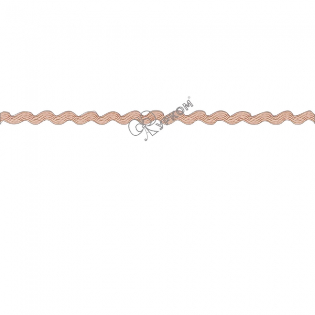 Тесьма "Вьюнчик" цветная (рулон - 20 метров) бежевый