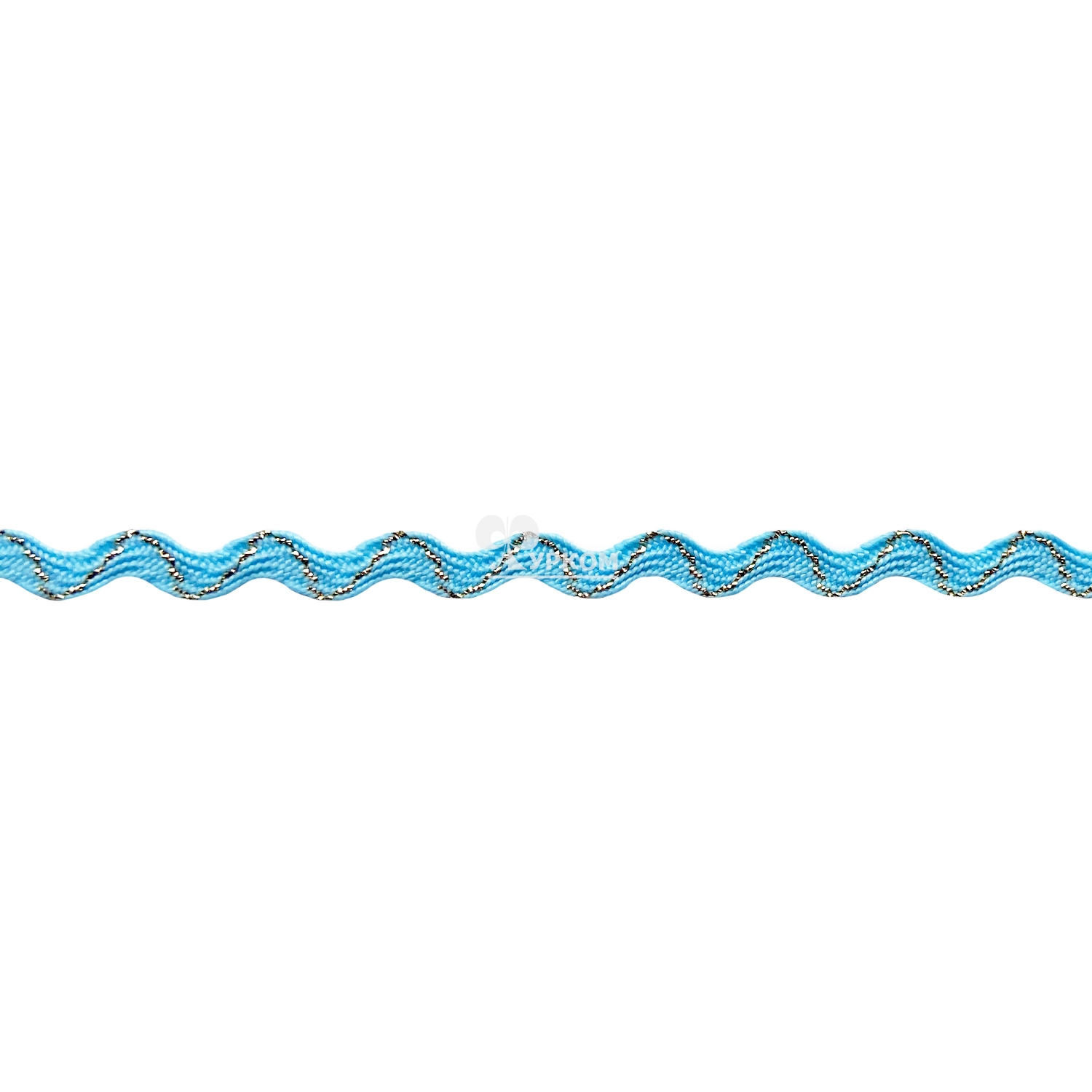 Тесьма "Вьюнчик" с метанитом (рулон - 20 метров) голубая