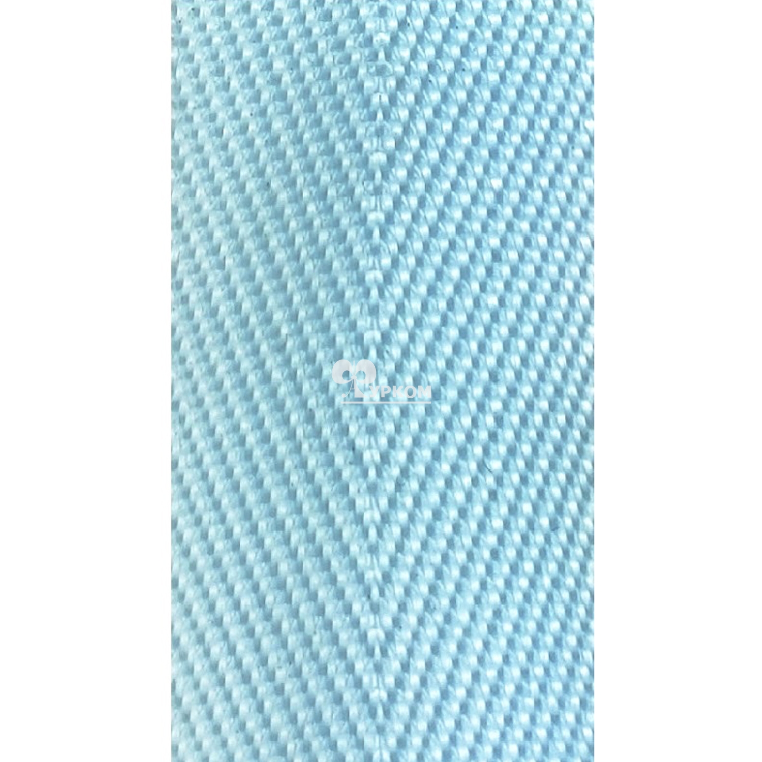 Стропа текстильная (лента ременная) ёлочка - 22 мм - №15 бледно голубой - 91,44 м