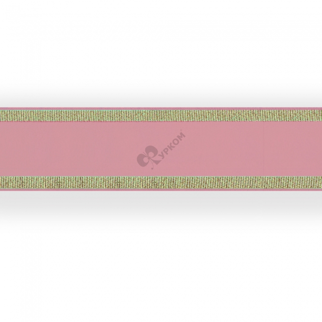 Лента капроновая 35мм с метанитом розовая арт.с2678 20м