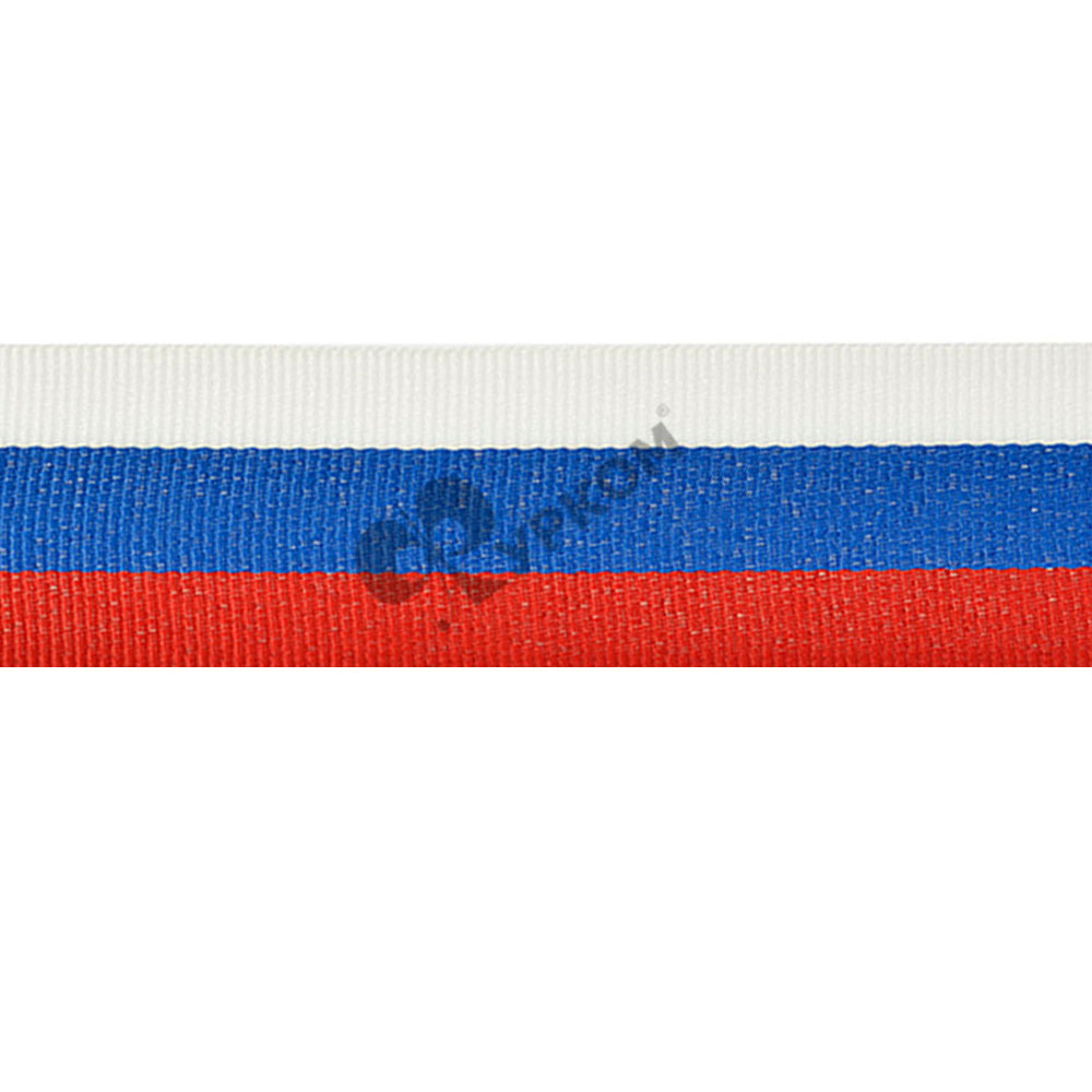 Лента триколор (красный,синий,белый) 28мм 100м