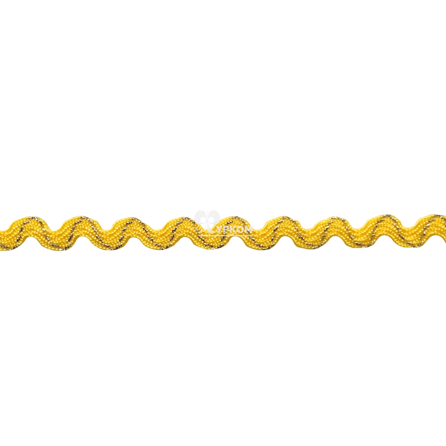 Тесьма "Вьюнчик" с метанитом (рулон - 20 метров) желтый