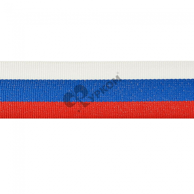 Лента триколор (красный,синий,белый) 24мм (50м)
