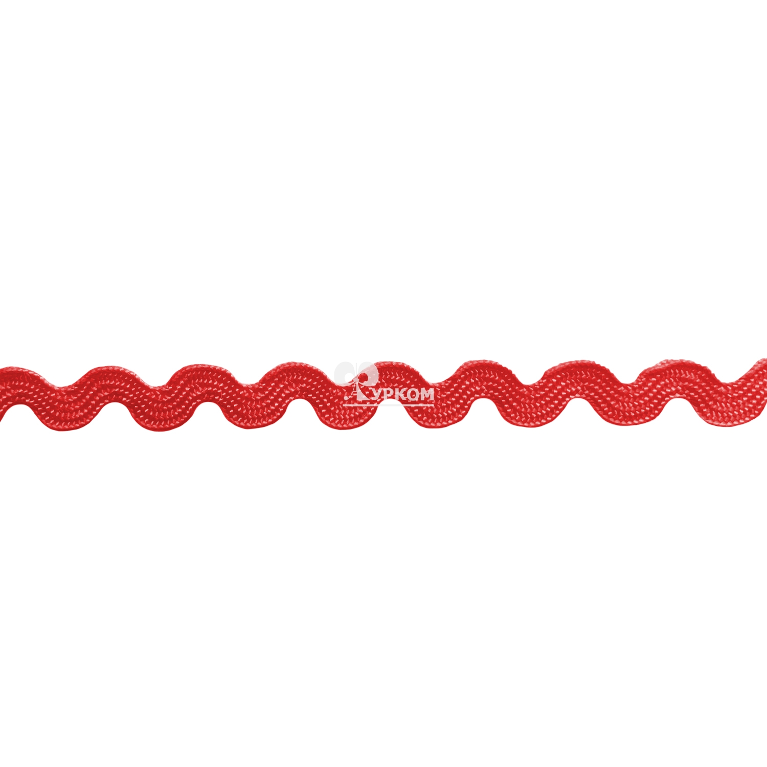 Тесьма "Вьюнчик" цветная (рулон - 20 метров) красный