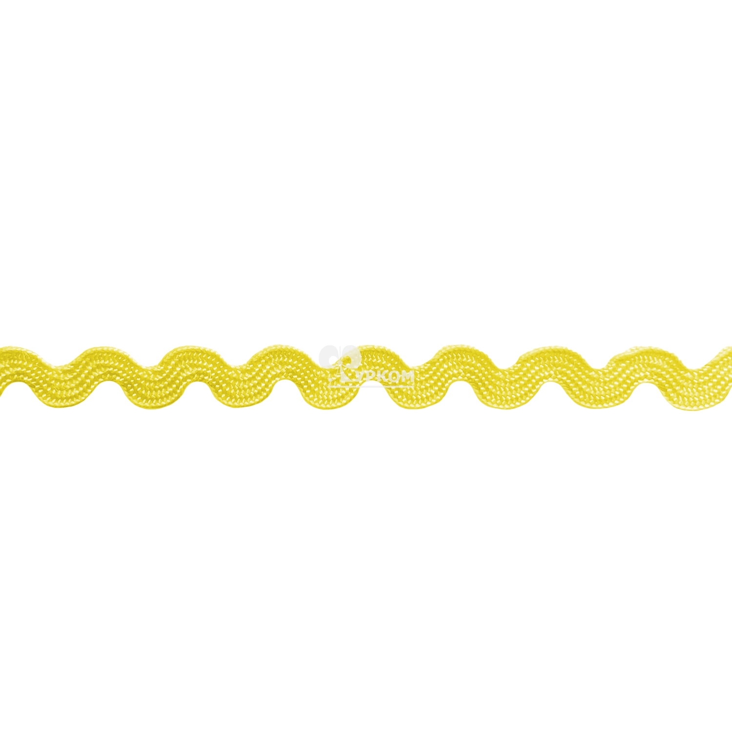 Тесьма "Вьюнчик" цветная (рулон - 20 метров) желтый