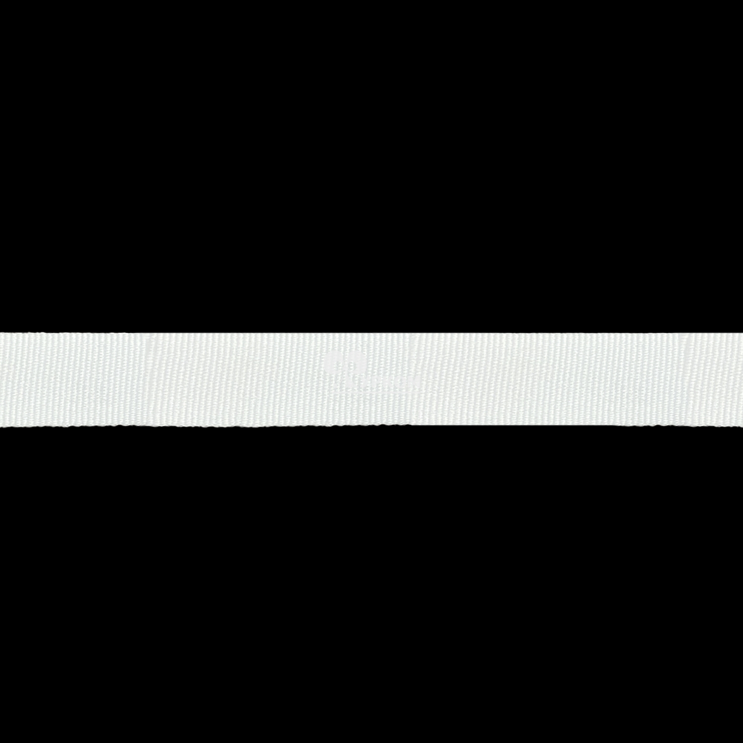Лента репсовая (полиэфир.) белая №101 - 15мм - 50 метров (3,2 г/м)