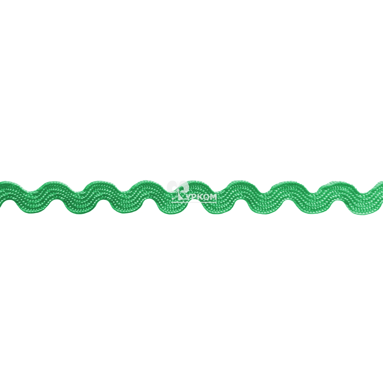 Тесьма "Вьюнчик" цветная (рулон - 20 метров) зеленый