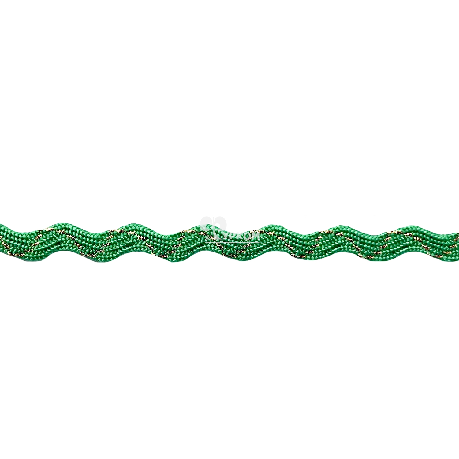 Тесьма "Вьюнчик" с метанитом (рулон - 20 метров) зеленый